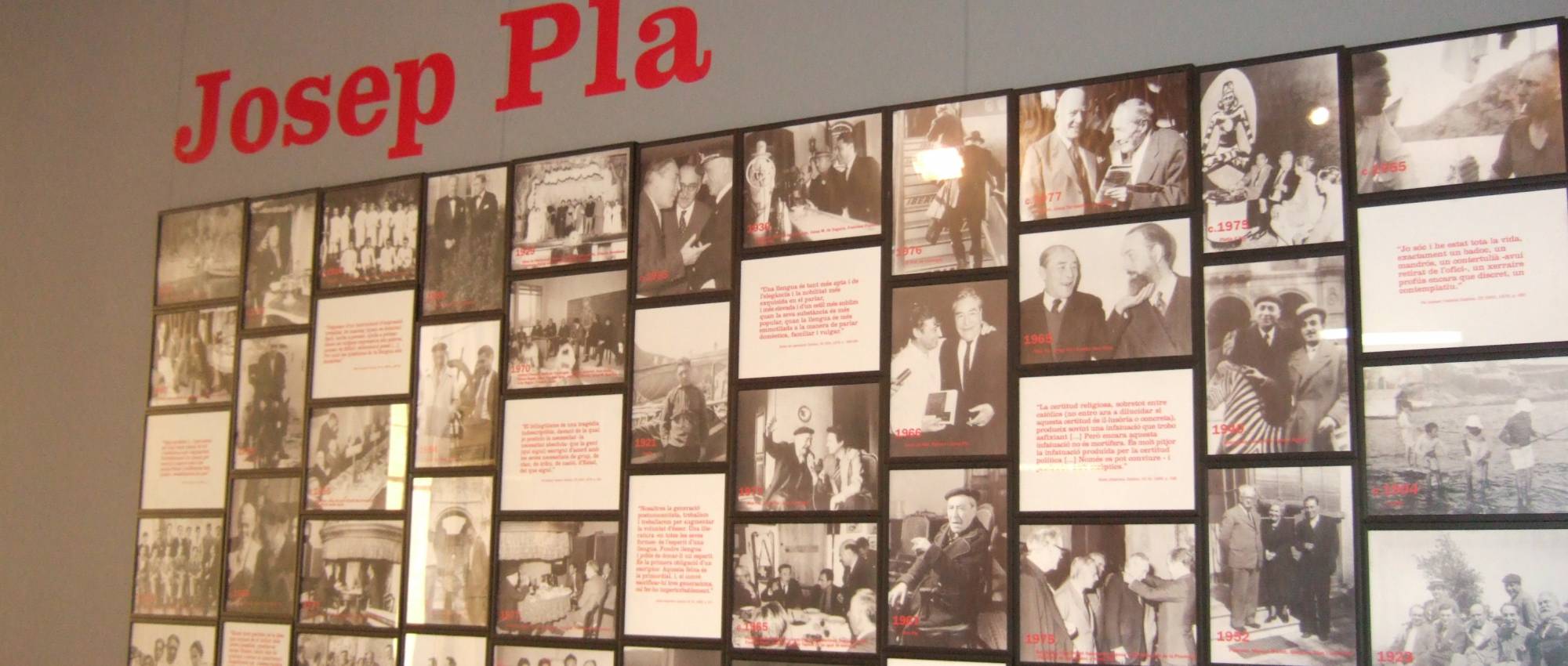 Inicio de la exposición permanente Josep Pla (1897 – 1981). Davidpar / Wikimedia Commons. CC BY-SA 3.